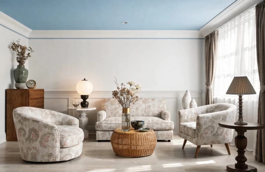 Ceiling Color Ideas for Tiny Rooms