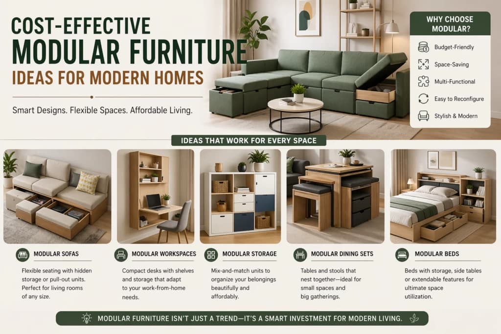 Cost-Effective Modular Furniture Ideas for Modern Homes | Avinnyya