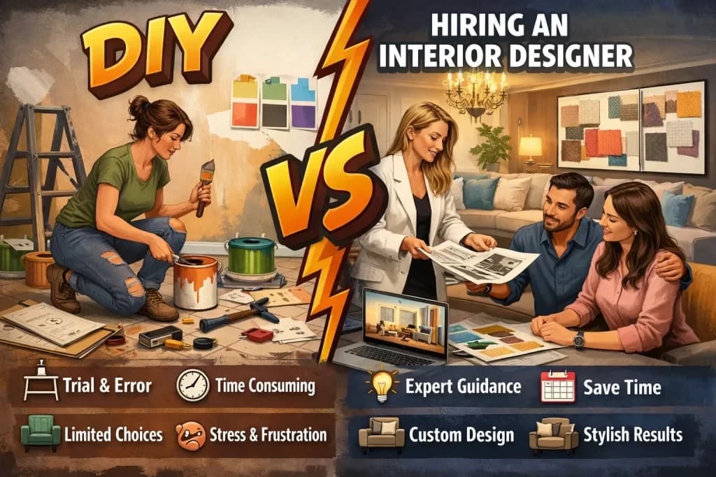 DIY vs Hiring an Interior Designer