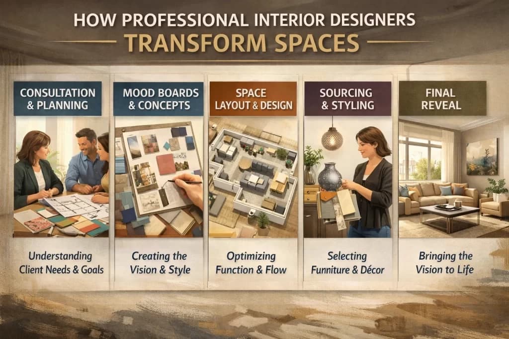 How Professional Interior Designers Transform Spaces