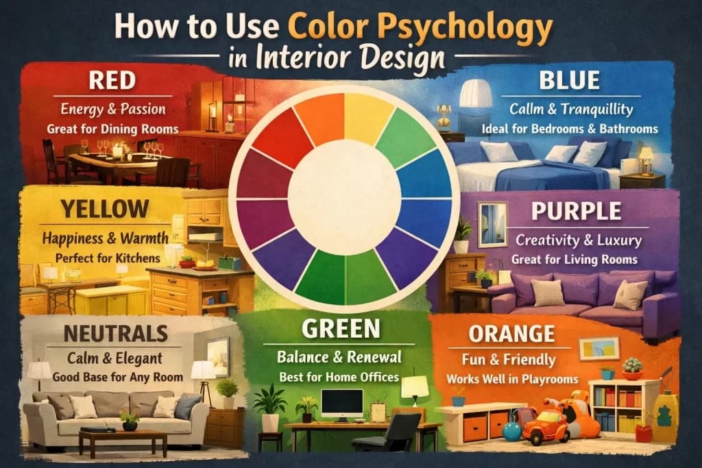 How to Use Color Psychology in Interior Design
