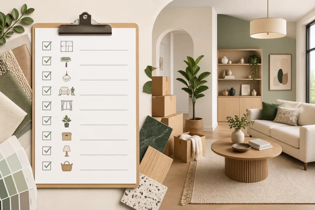 Interior Design Checklist Before Moving Into a New Home