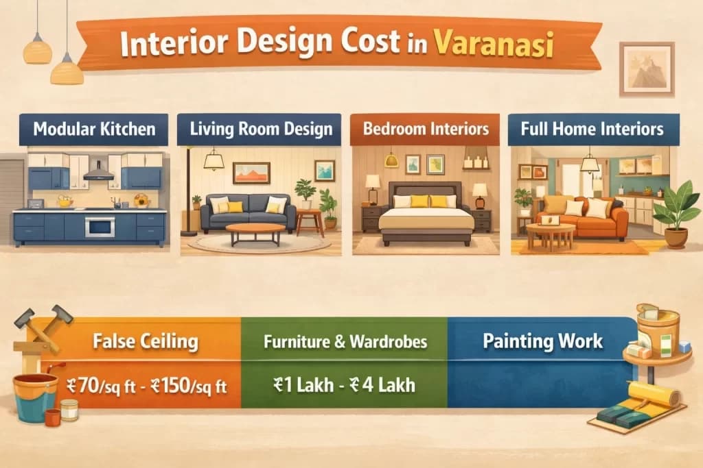Interior Design Cost in Varanasi