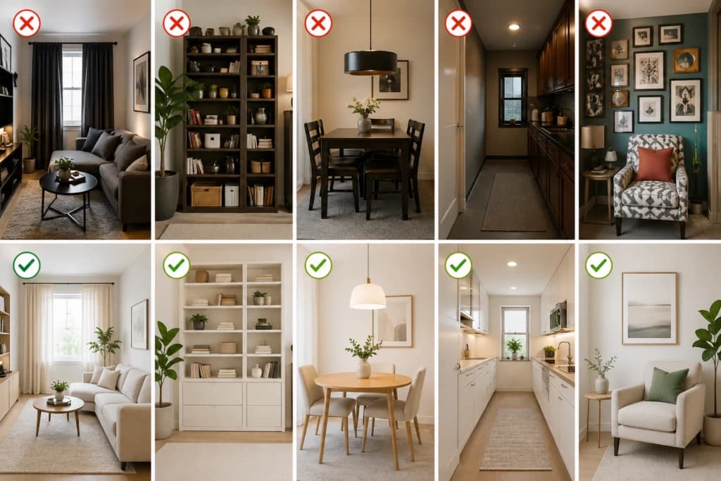 Interior Design Mistakes to Avoid in Small Spaces | Expert Tips by Avinnyya