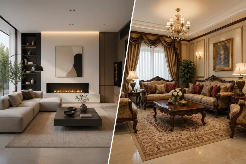 Modern vs Traditional Interior Design