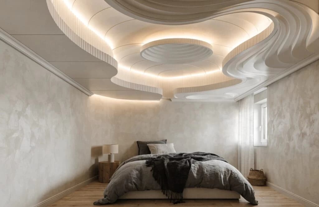 PVC Ceiling Designs for Compact Bedrooms