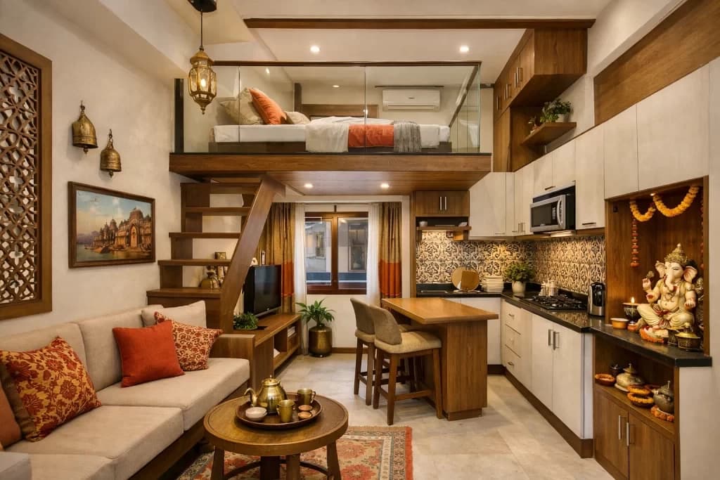 Small House Interior Design in Varanasi
