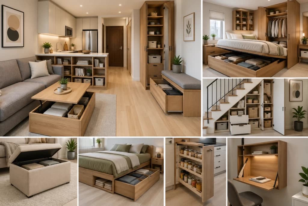 Smart Storage Ideas for Compact Homes | Space-Saving Tips by Avinnyya
